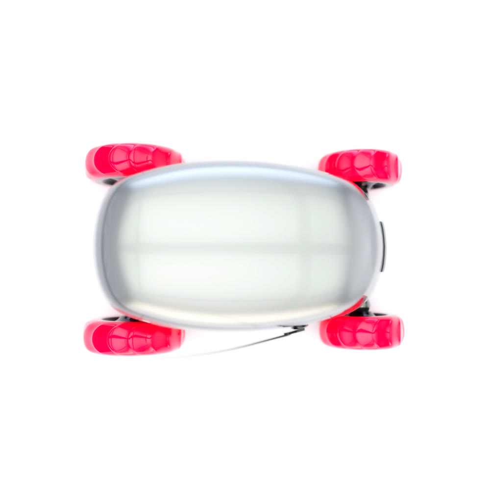 Automated Delivery Robot Service . Modern Smart Wireless Robot Delivers Goods or Food to a Customer. New Technological Iot Business Industry of Delivery Logistic of Online Shop. 3d illustration