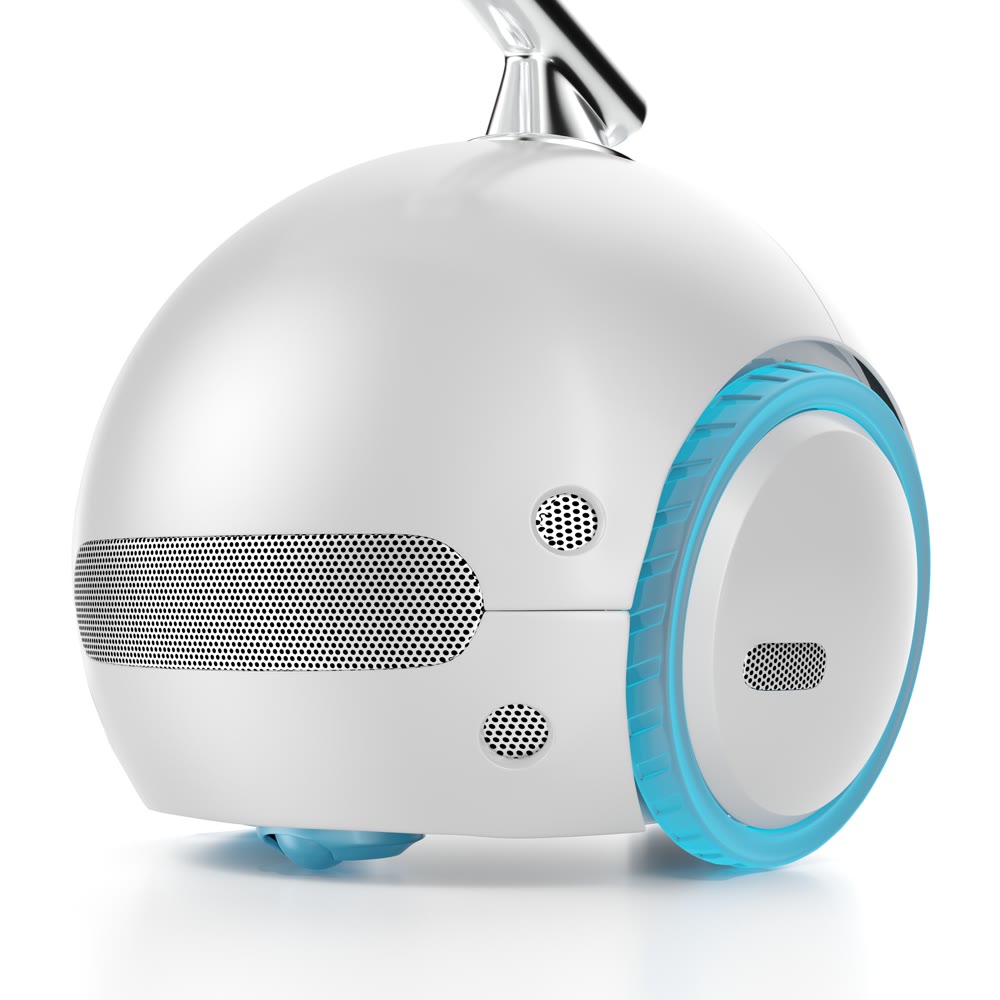 Robot with smart screen. Household Assistant. 3d illustration